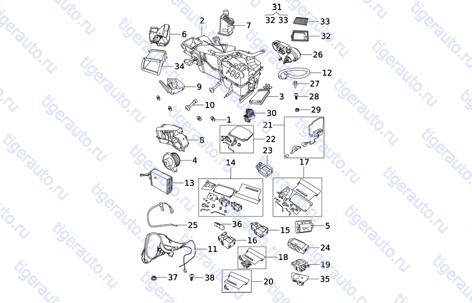 HVAC SYSTEM Chery Very (A13A)