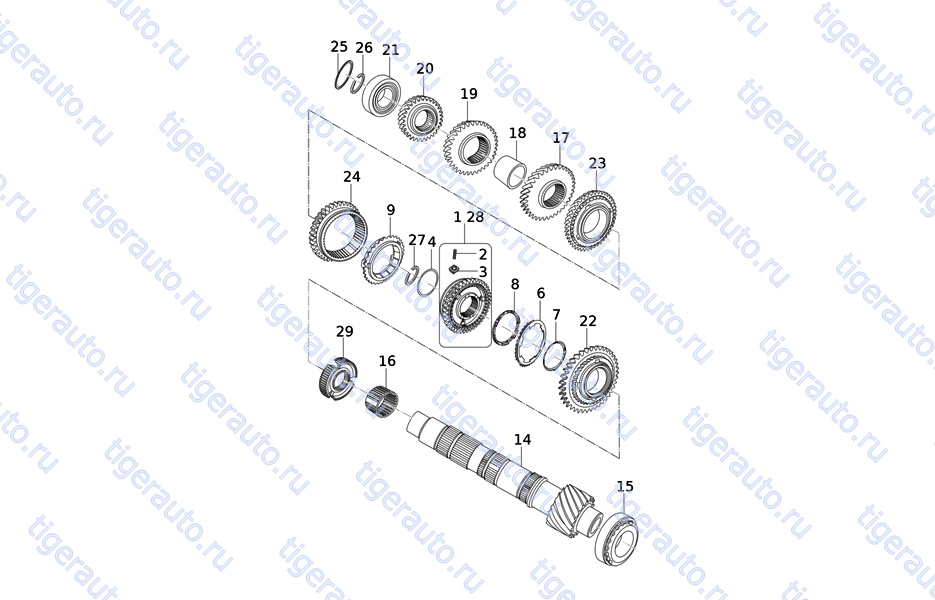 OUTPUT SHAFT (CA) Chery Very (A13A)