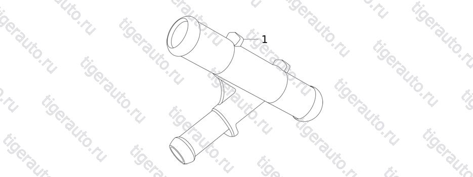THREE-WAY WATER PIPE Chery Tiggo 5 (T21)