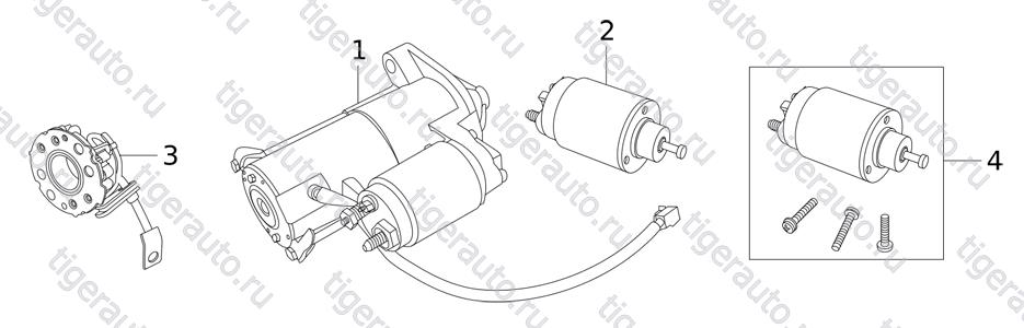 Чертеж STARTER (BA) Chery Tiggo 5 (T21) STARTER (BA) Chery Tiggo 5 (T21)