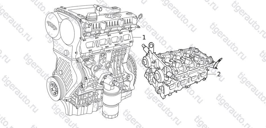 ENGINE ASSY (E01AA) Chery Tiggo 5 (T21)