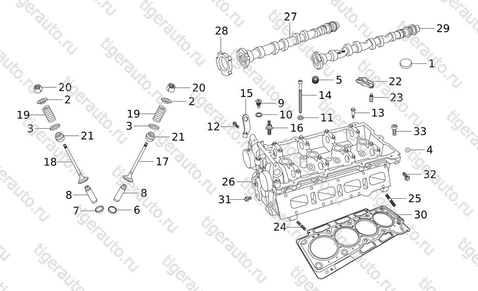 CYLINDER HEAD  Chery Tiggo 5 (T21)