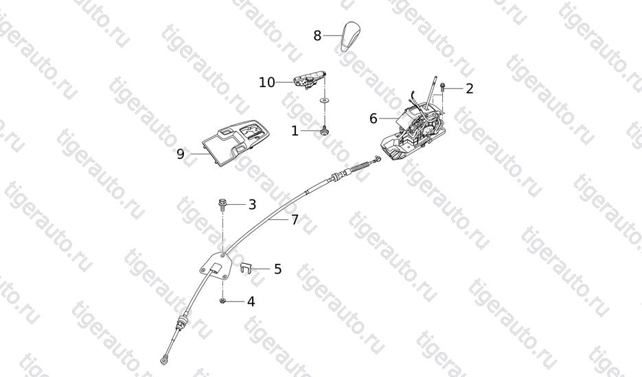 SHIFTING OPERATION MECHANISM Chery Tiggo 5 (T21)