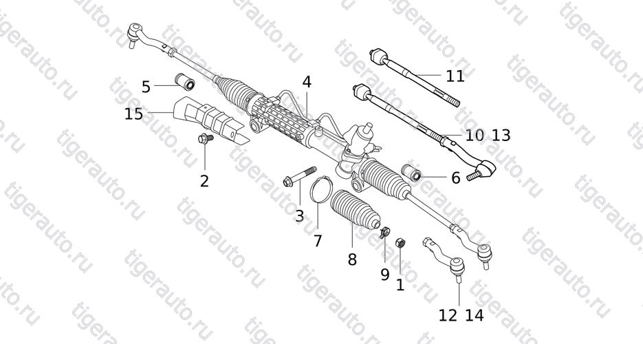 STEERING ACTUATION SYSTEM  Chery Tiggo 5 (T21)