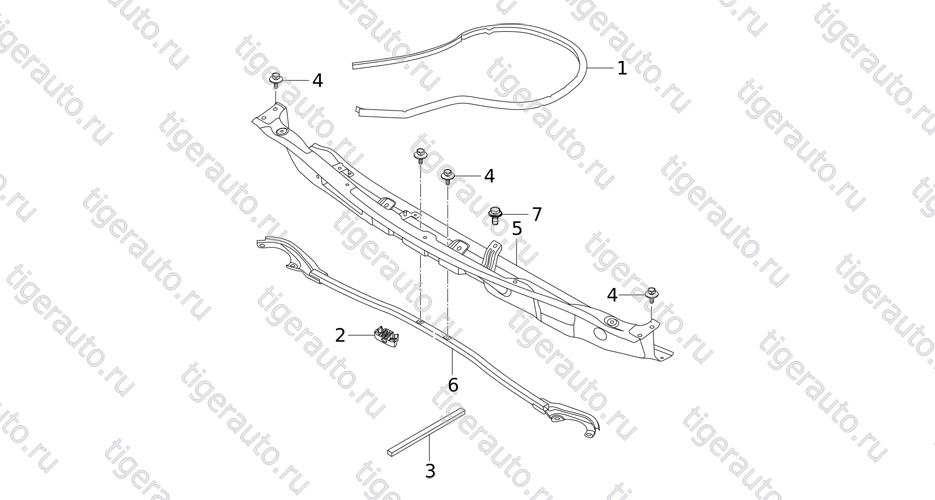 Чертеж BODY ACCESSORY SYSTEM Chery Tiggo 5 (T21) BODY ACCESSORY SYSTEM Chery Tiggo 5 (T21)