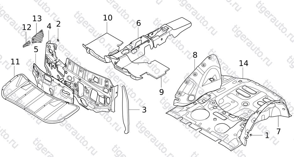 ABSORBING PAD GASKET  Chery Tiggo 5 (T21)