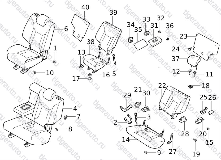 MD&RR SEAT Chery Tiggo 5 (T21)