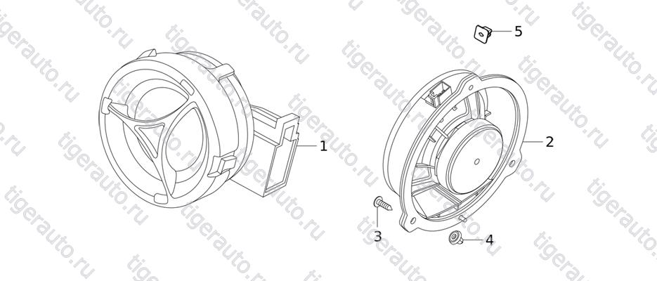 Чертеж SPEAKER SYSTEM Chery Tiggo 5 (T21) SPEAKER SYSTEM Chery Tiggo 5 (T21)