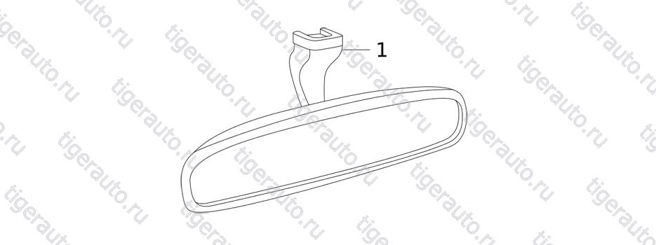 RR VIEW MIRROR ASSY-INR  Chery Tiggo 5 (T21)