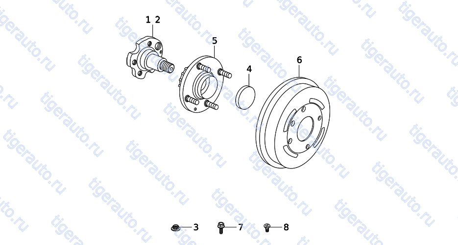 Чертеж THE REMAINDER (BRAKE SYSTEM)(01) Chery Very (A13A) THE REMAINDER (BRAKE SYSTEM)(01) Chery Very (A13A)