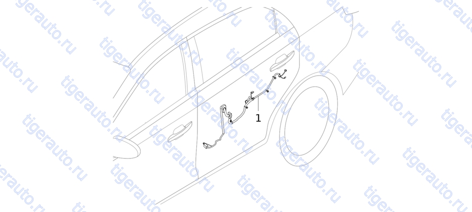 WIRING HARNESS-RR DOOR LH Chery Very (A13A)