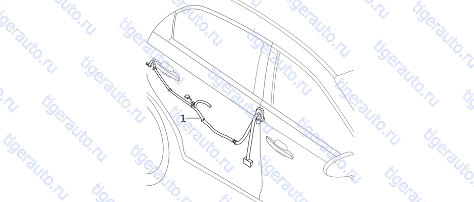 WIRING HARNESS-RR DOOR RH Chery Very (A13A)