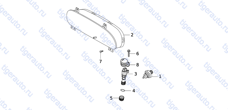 Чертеж INSTRUMENT CLUSTER Chery Very (A13A) INSTRUMENT CLUSTER Chery Very (A13A)