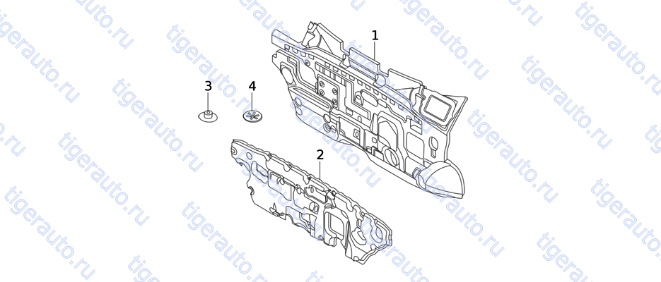 Чертеж SHOCK\HEAT INSULATOR ASSY Chery Very (A13A) SHOCK\HEAT INSULATOR ASSY Chery Very (A13A)