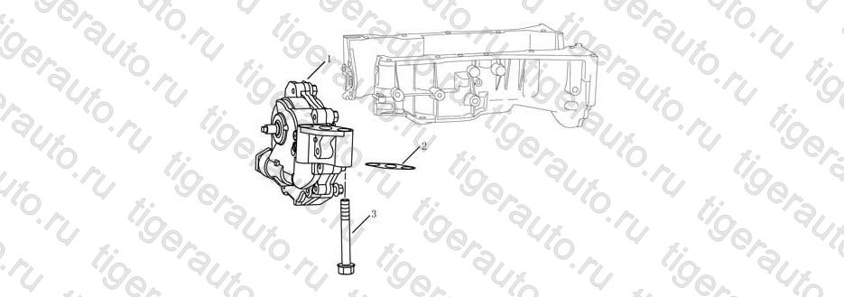 Чертеж OIL PUMP Geely Emgrand EC8 OIL PUMP Geely Emgrand EC8