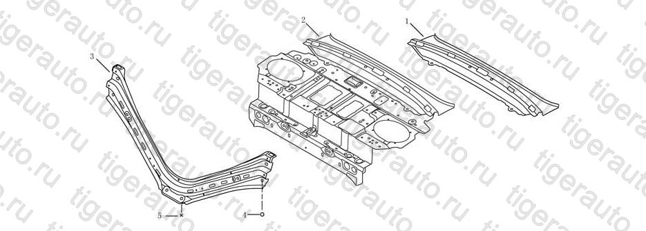 Чертеж BAFFLE PLATE Geely Emgrand EC8 BAFFLE PLATE Geely Emgrand EC8