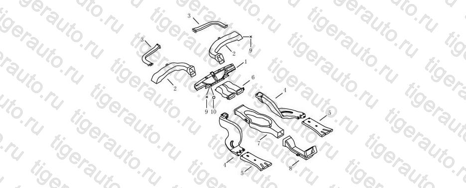 VENTILATION PIPE Geely Emgrand EC8
