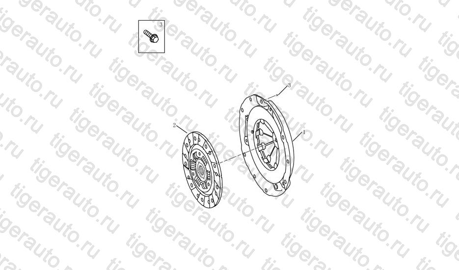 Чертеж CLUTCH Geely Emgrand X7 CLUTCH Geely Emgrand X7