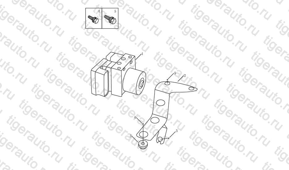 Чертеж HECU Geely GC6 HECU Geely GC6