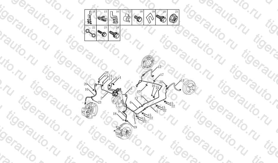 BRAKE PIPE# Geely GC6