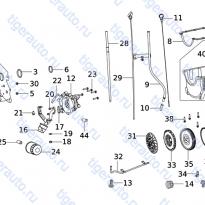 Каталог CYLINDER BLOCK,OIL PAN,FLYWHEEL (E13AA) Chery Very (A13A)