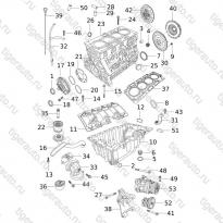 CYLINDER BLOCK,OIL PAN,FLYWHEEL "E01AA" Chery Tiggo 5 (T21)
