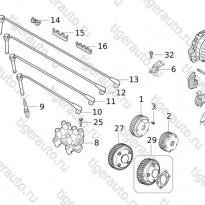 Каталог IGNITION SYSTEM, ELECTRONICALLY CONTROLLED COMPONENT (E01AA) Chery Tiggo 5 (T21)