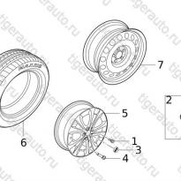 Каталог WHEEL SYSTEM  Chery Tiggo 5 (T21)
