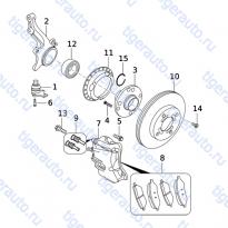 Каталог FR BRAKE ASSY-RH (BA) Chery Very (A13A)