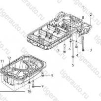 Маслянный поддон Haima 7 AT Navigation DX2.0