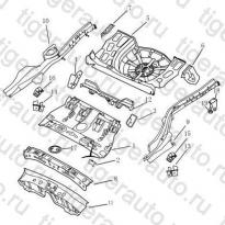 Каталог Задняя часть пола (FE-2) Geely Emgrand EC7