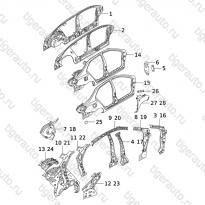 Каталог  BODY-IN-WHITE SIDE PANEL Chery Bonus 3 (A19)