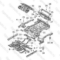 Каталог  BODY-IN-WHITE FLOOR Chery Bonus 3 (A19)