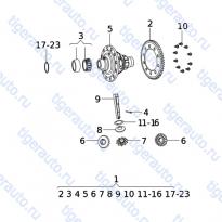Каталог TRANSMISSION DIFFERENTIAL (10BA) Chery Bonus (A13)