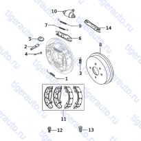 Каталог RR BRAKE ASSY-RH  (6AD-01) Chery Very (A13A)